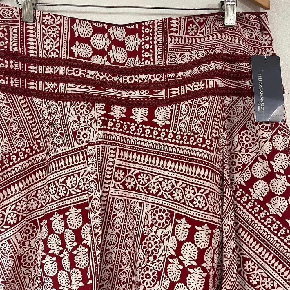Hillard and Henson airline skirt size 12 NWT printed 100% cotton - Picture 2 of 4
